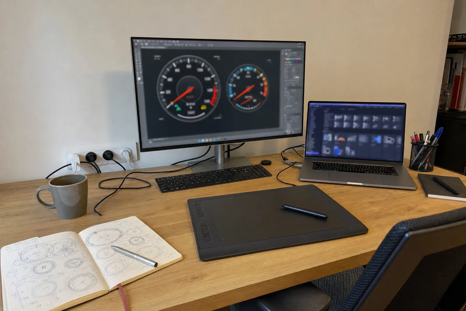 Le studio de création Cockpit Workshop : design d'un compteur digital sur mesure, du croquis à l'écran